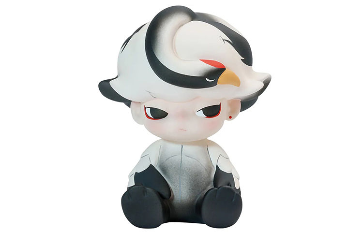 

Пижамная вечеринка Dimoo, фигурки журавля Trendy Figures 9,2 см Pop Mart, dimoo pajama party - красный-crowned crane