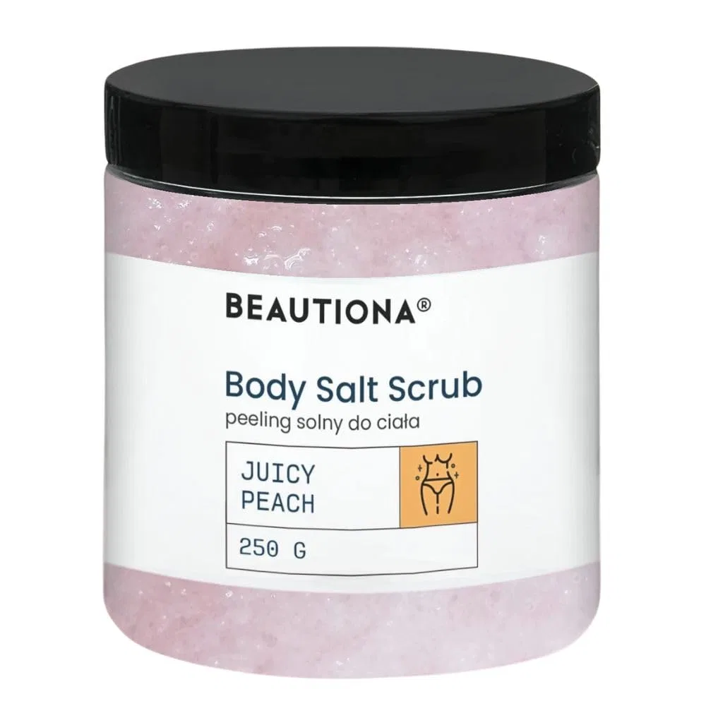 Солевой скраб для тела с персиком (250 г) Beautiona