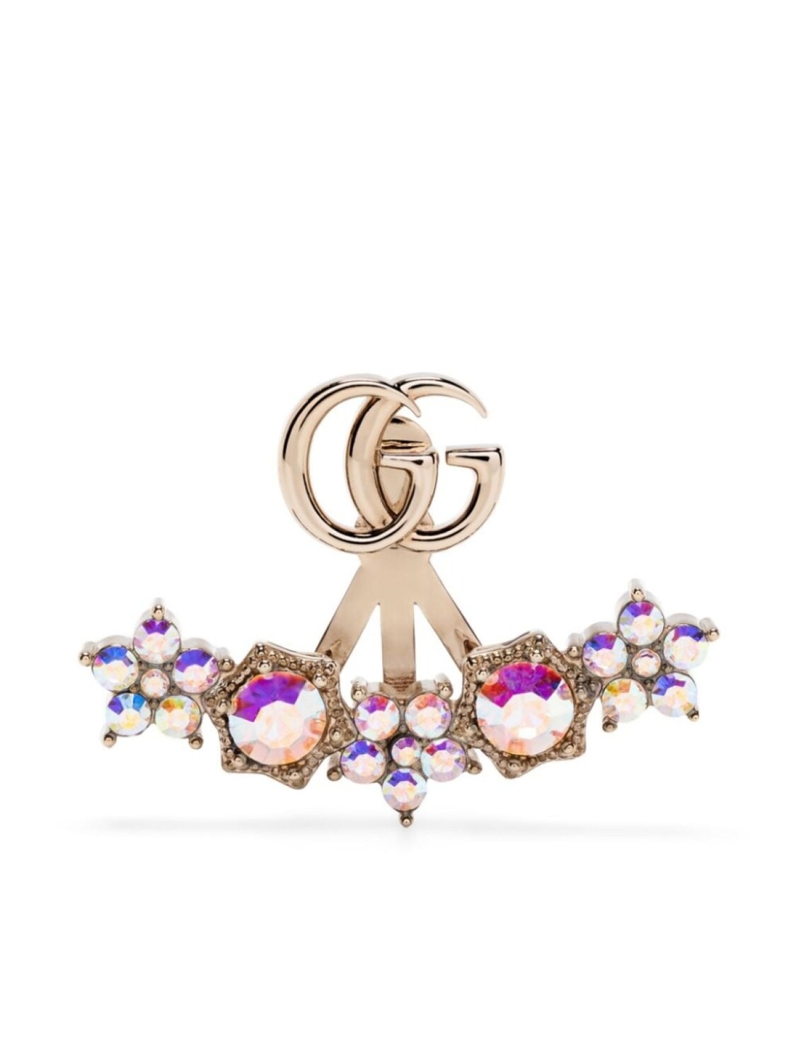 

Серьга с декором Double G Gucci, золотой