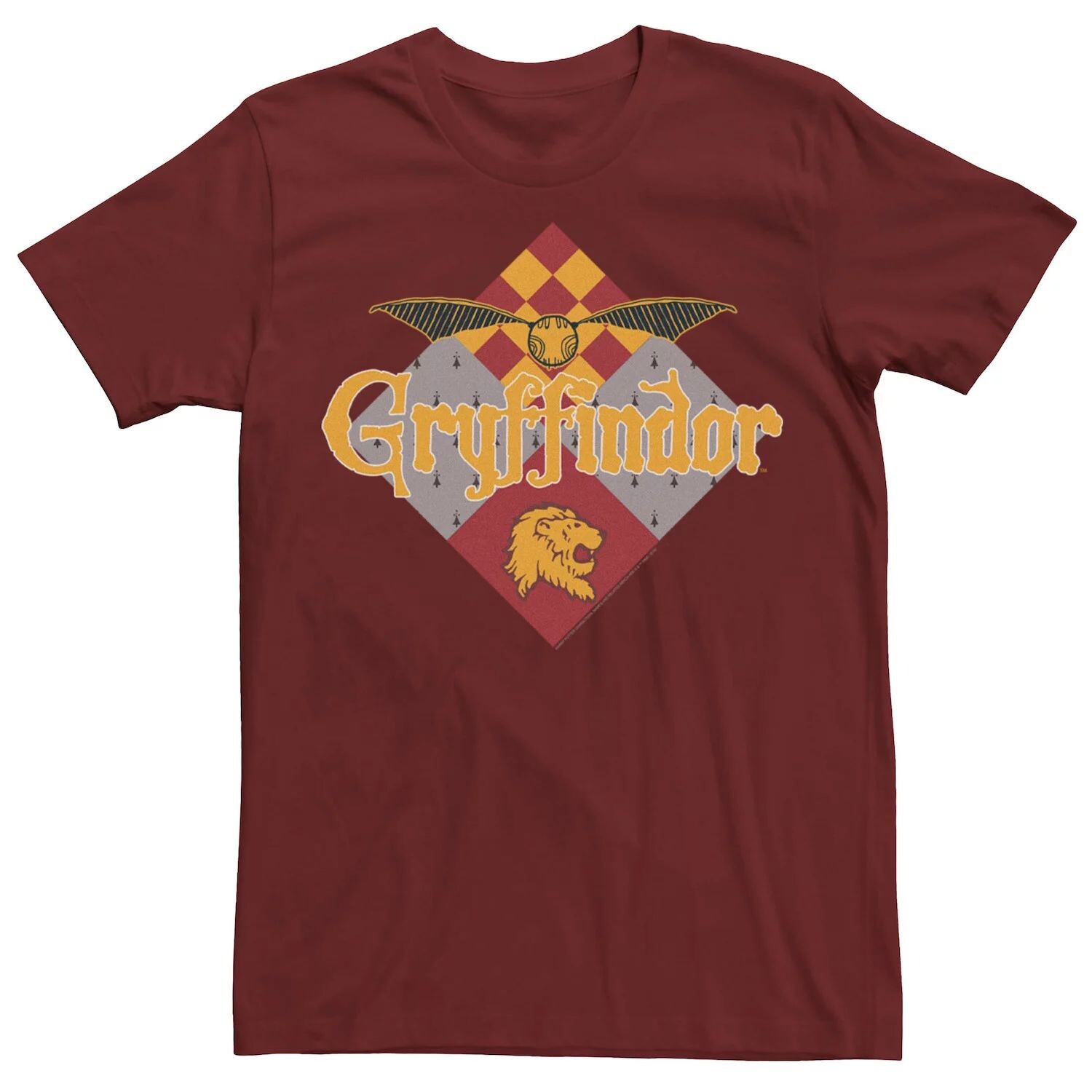 

Мужская футболка с логотипом Gryffindor Golden Snitch Harry Potter