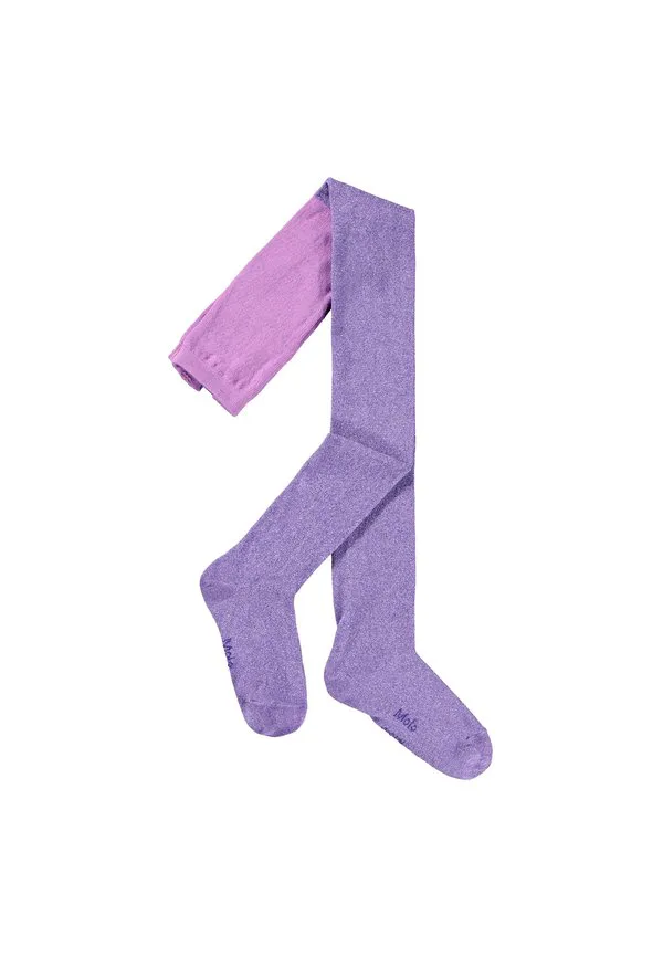 Блестящие носки выше колена Molo, Purple Ray