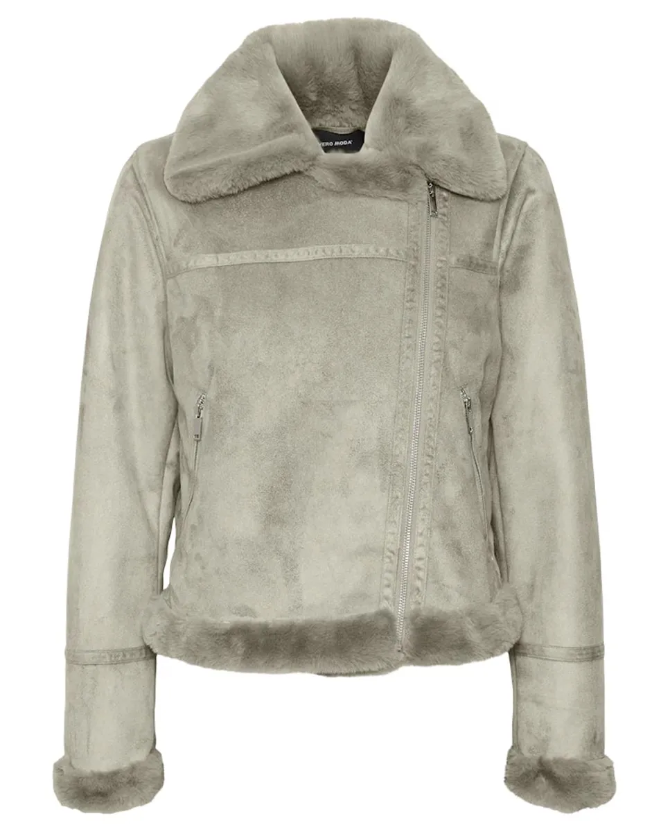 

Женская куртка из вельвета на молнии Vero Moda, белый
