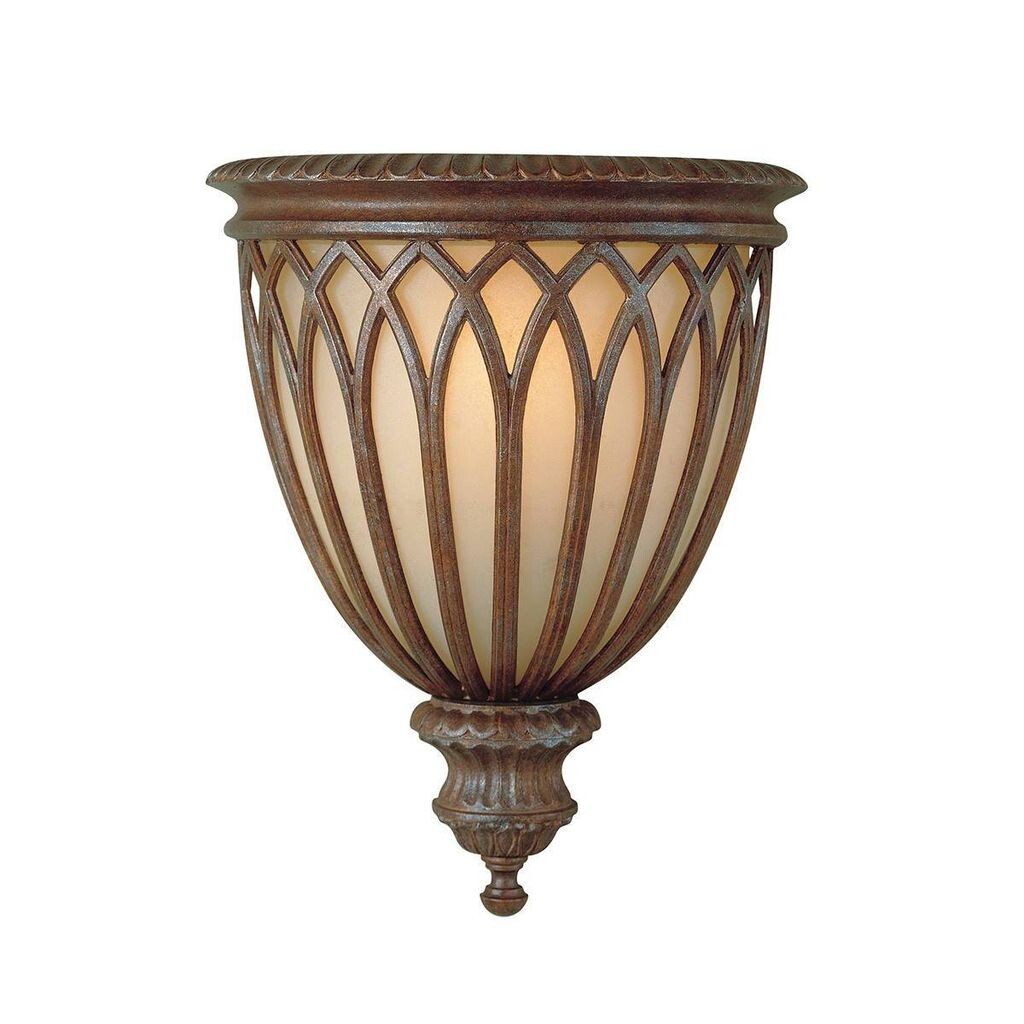 

Настенный светильник Stirling Castle 34 см, бронза и стекло, 1 лампочка Elstead Lighting