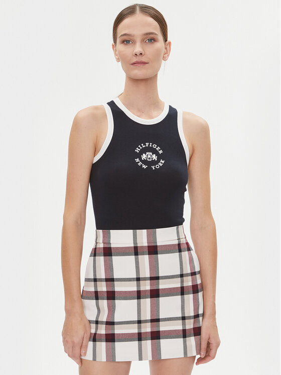 

Топ приталенного кроя Tommy Hilfiger, синий