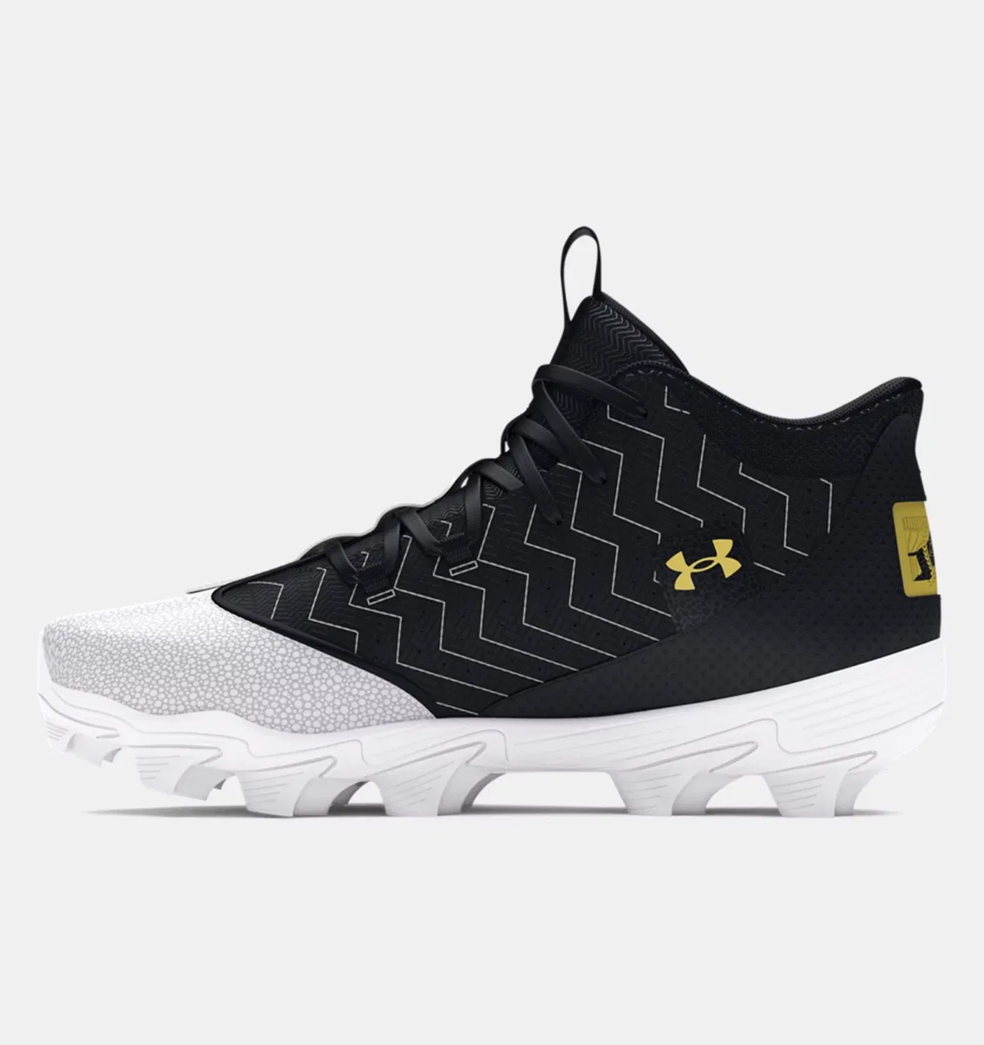 Мужские бейсбольные бутсы Under Armour Harper 9 RM 3027442-001 черного цвета DWA3853 — фото 3