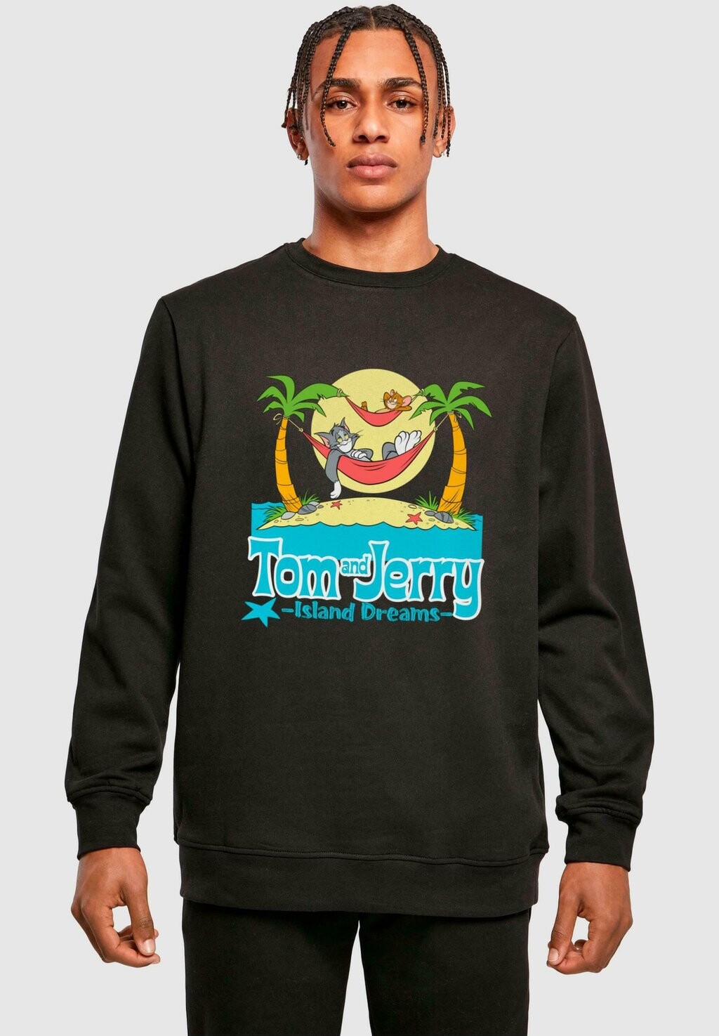 

Толстовка TOM AND JERRY HAMMOCK DREAMS CREWNECK ABSOLUTE CULT, черный