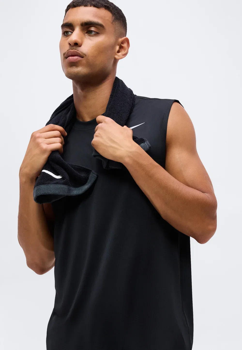 Tee flex - top Nike Performance, Black/Matte Silver-Coloured — фото 4