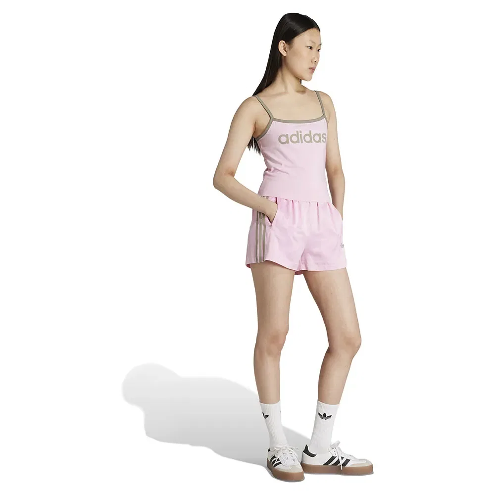 Топ без рукавов Adidas Originals, розовый — фото 3