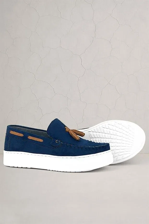 Детские лоферы для мальчиков с ортопедической стелькой Rakerplus, Navy Blue
