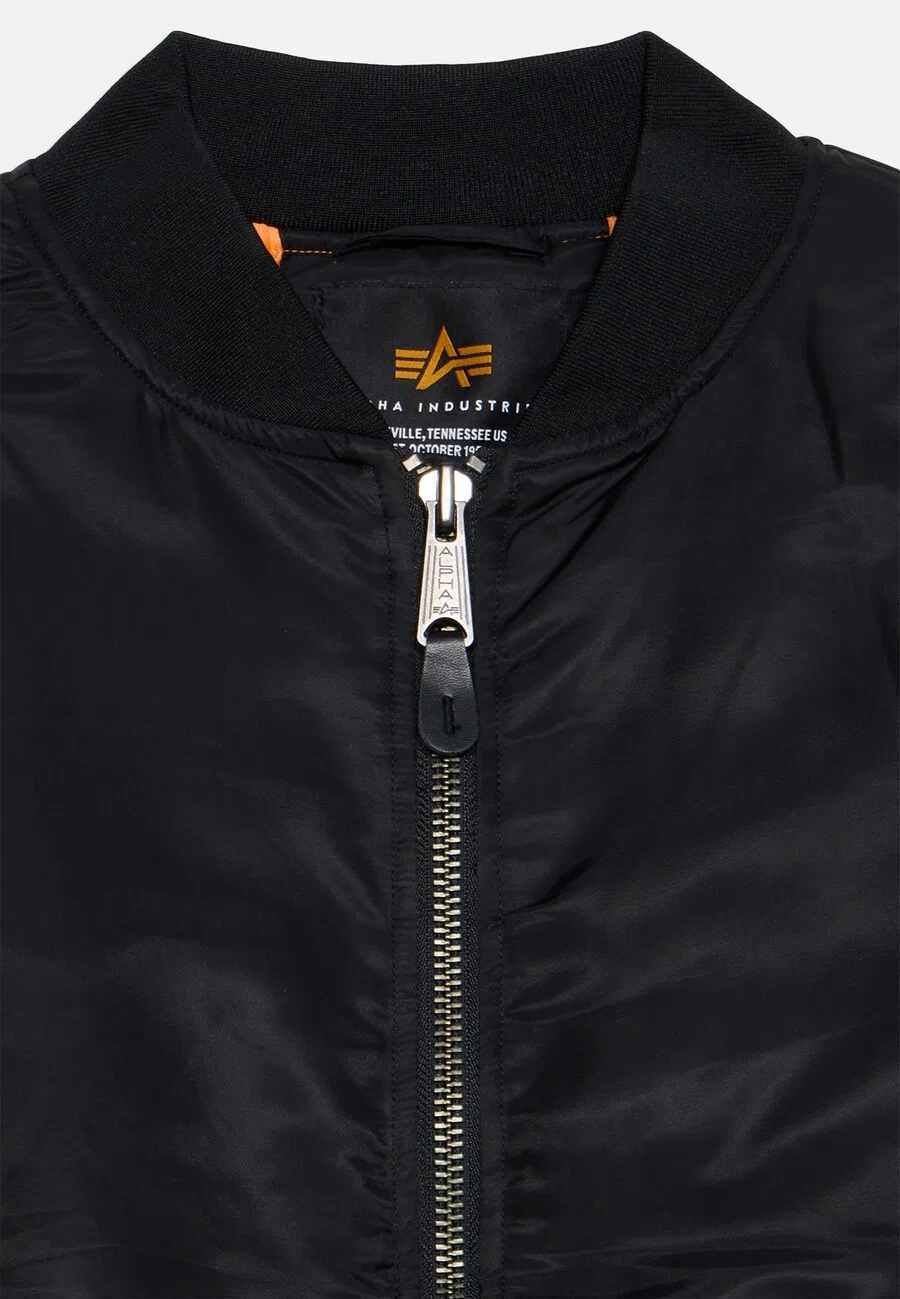 Куртка ALPHA INDUSTRIES Between-Season 'MA-1' черного цвета — фото 3