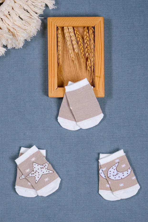 Детские носки для мальчиков с принтом Moon & Star Cocole Socks, Multicolor — фото 2