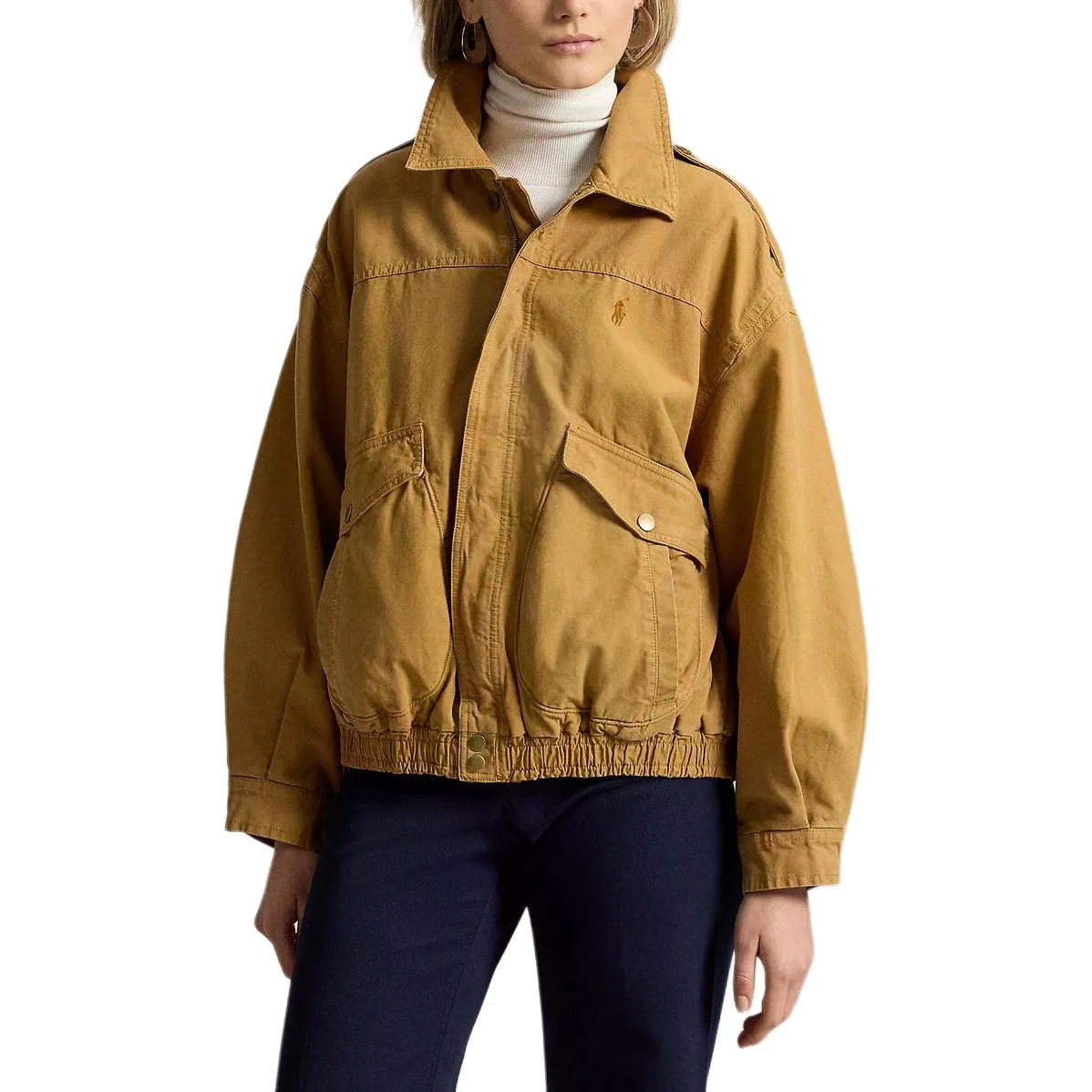 Женское укороченное пальто Polo Ralph Lauren, Brown Yellow