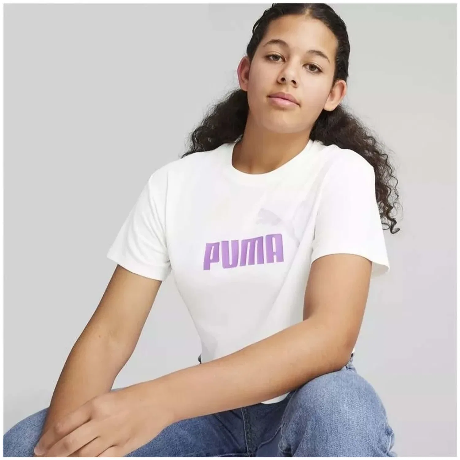 Детская футболка с коротким рукавом Puma 845346-73, Цвет Weiss — фото 2