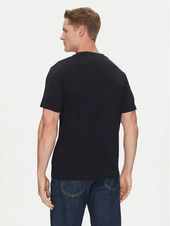 Футболка regular fit Center Stack Tommy Hilfiger, темно-синий — фото 3