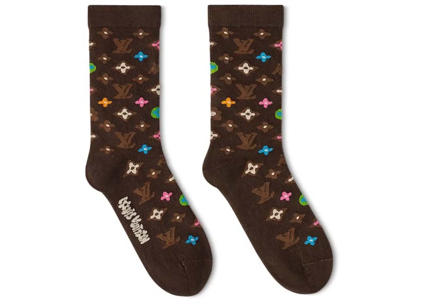 Мужские носки с монограммой Louis Vuitton by Tyler, the Creator Monogram Craggy Socks, Brown
