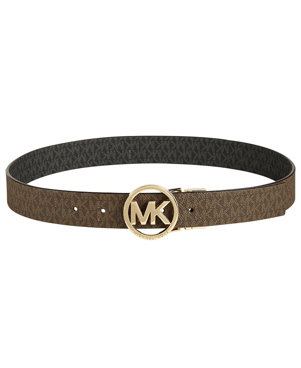 

Ремень с двусторонней подписью и пряжкой с логотипом Michael Kors, мульти