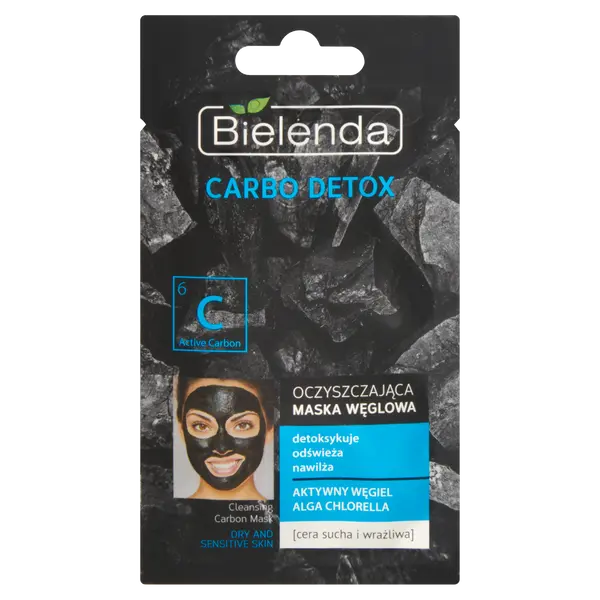 

Очищающая угольная маска для лица, 8 г Bielenda Carbo detox