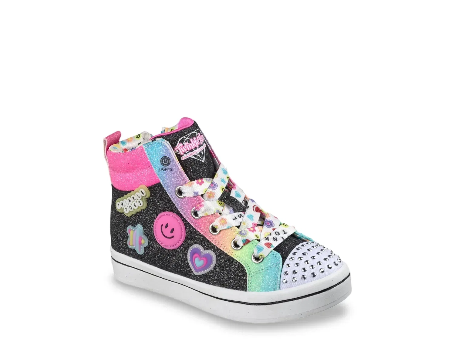 Кроссовки высокие Twi-Lites 2.0 Bit of Happiness Skechers, черные/мультиколор