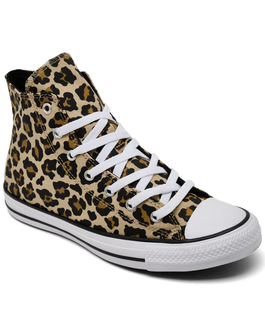 Кеды высокие с леопардовым принтом Chuck Taylor All Star Converse, Hay Day Black
