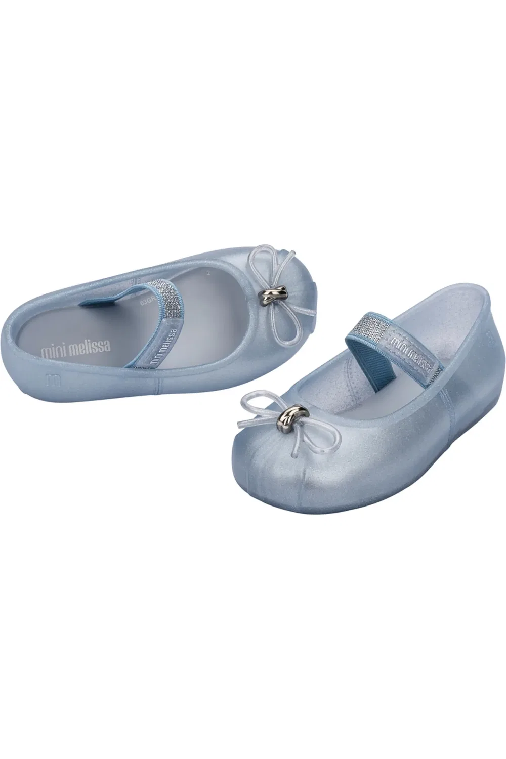 Детские туфли Мэри Джейн с бантом Sophie Mini Melissa, Pearly Blue — фото 4