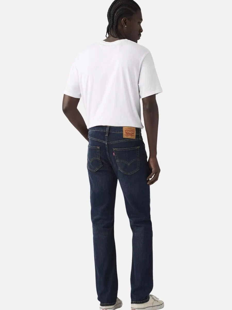 Джинсы LEVI'S Slim fit темно-синего цвета — фото 4