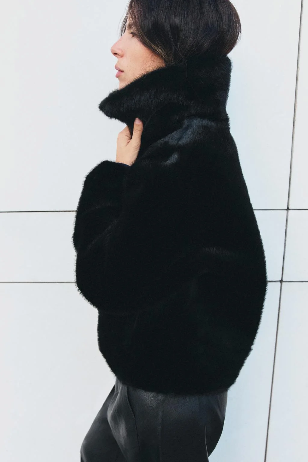 Куртка Zara Reversible Doble Faz, черный — фото 2