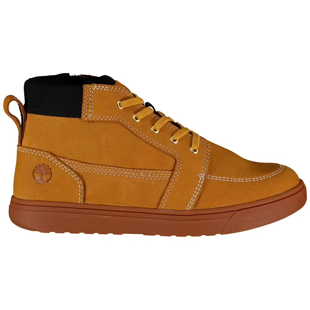 Детские кроссовки для девочек с боковой молнией Lisbon Street Mid Lace Up With Zip Timberland, Brown