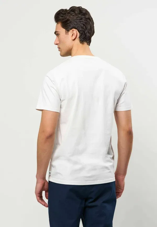 Футболка хлопковая basic t-shirt U.S. Polo Assn., белый — фото 3