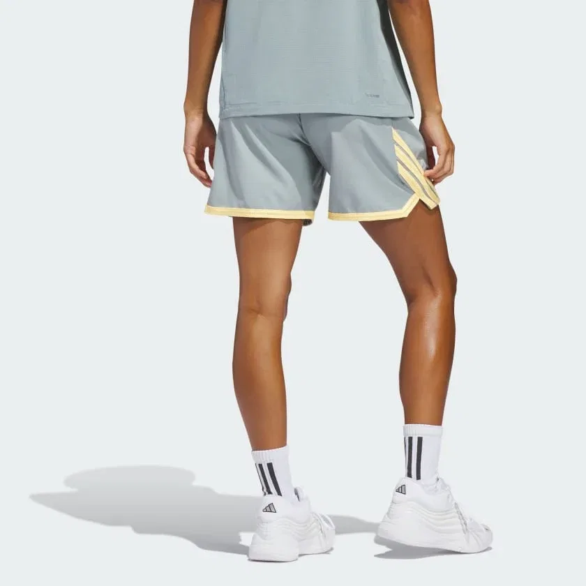 Женские спортивные шорты свободного кроя с технологией CLIMACOOL adidas, Black / White — фото 2
