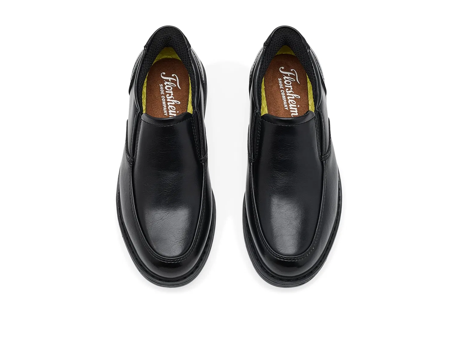 Лоферы без шнуровки High-rise Moc Toe Slip, Jr. Hands-free (для малышей, маленьких и больших детей) Florsheim Kids, Black — фото 3