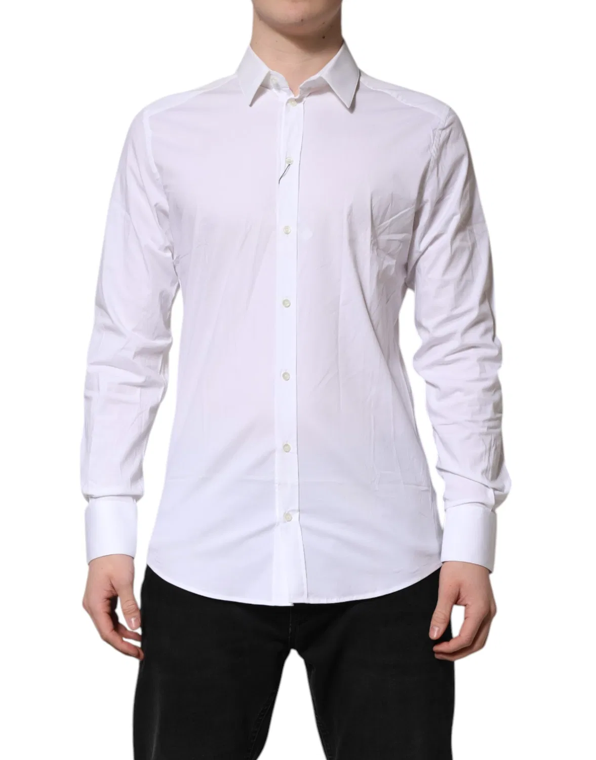 Мужская рубашка классическая с длинным рукавом GOLD Dolce & Gabbana, White — фото 2