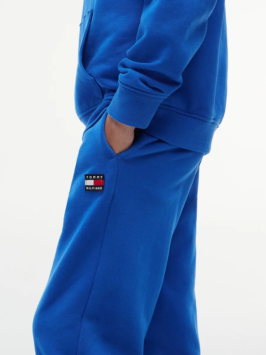 Зауженные брюки TOMMY HILFIGER синего цвета — фото 4