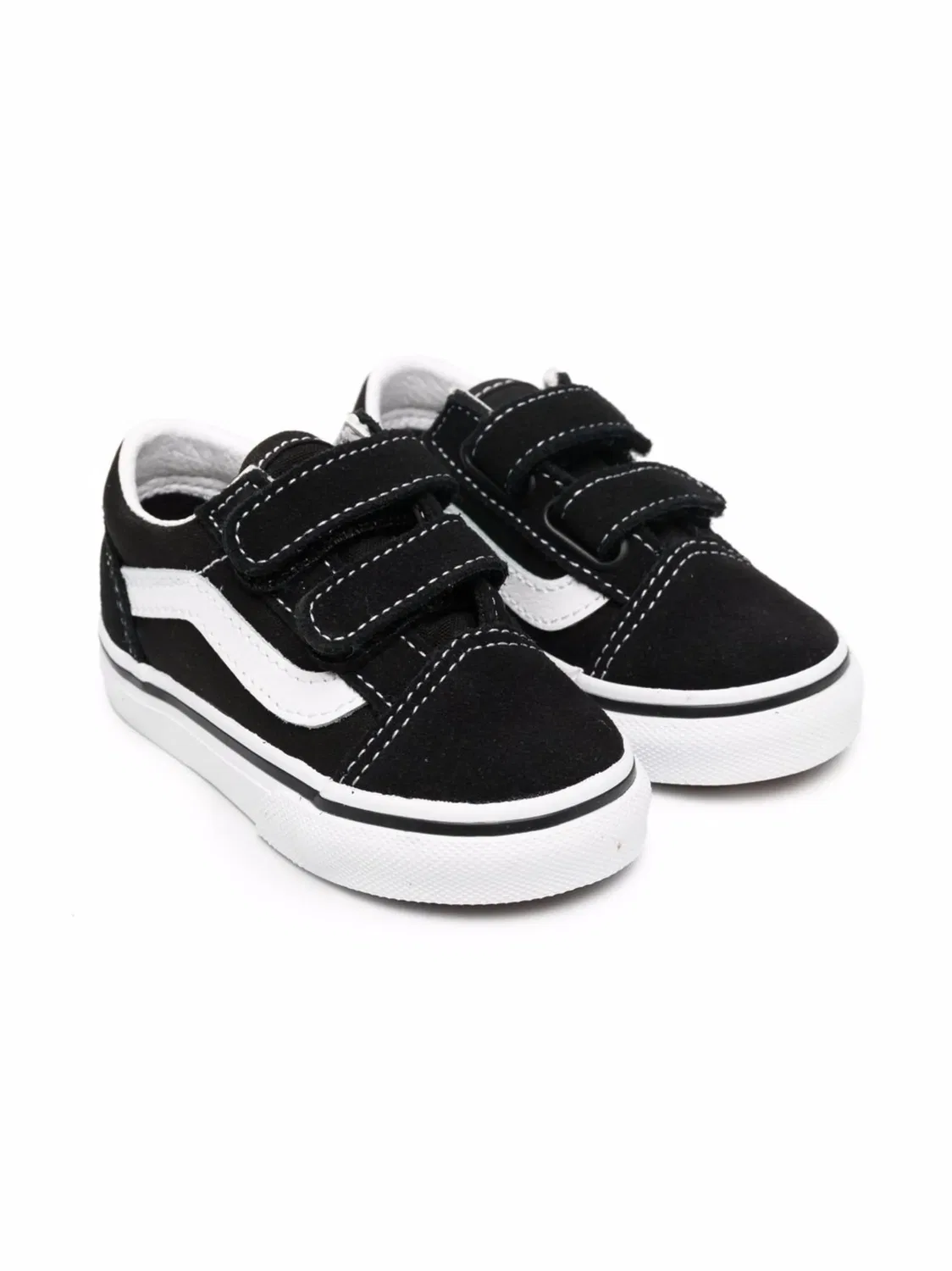 Кроссовки с ремешком на липучке Vans, черный