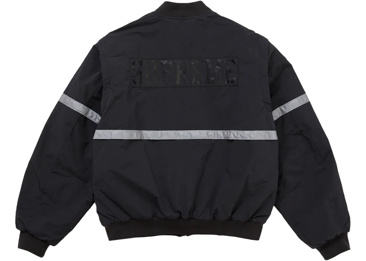 Мужская куртка с отстегивающимися рукавами с отражающей полосой Supreme, Black — фото 3