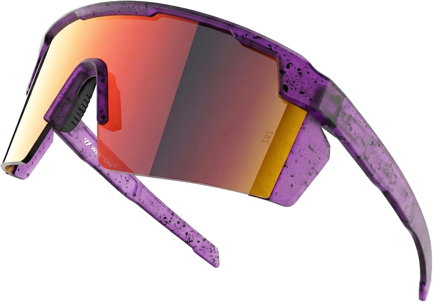 

Солнцезащитные очки WISTON XL Z87 для мужчин и женщин с большой широкой головой, сверхлегкие солнцезащитные очки TR90 с защитой от УФ-излучения UV400, модель Z8224, Purple/Purple-non Polarized