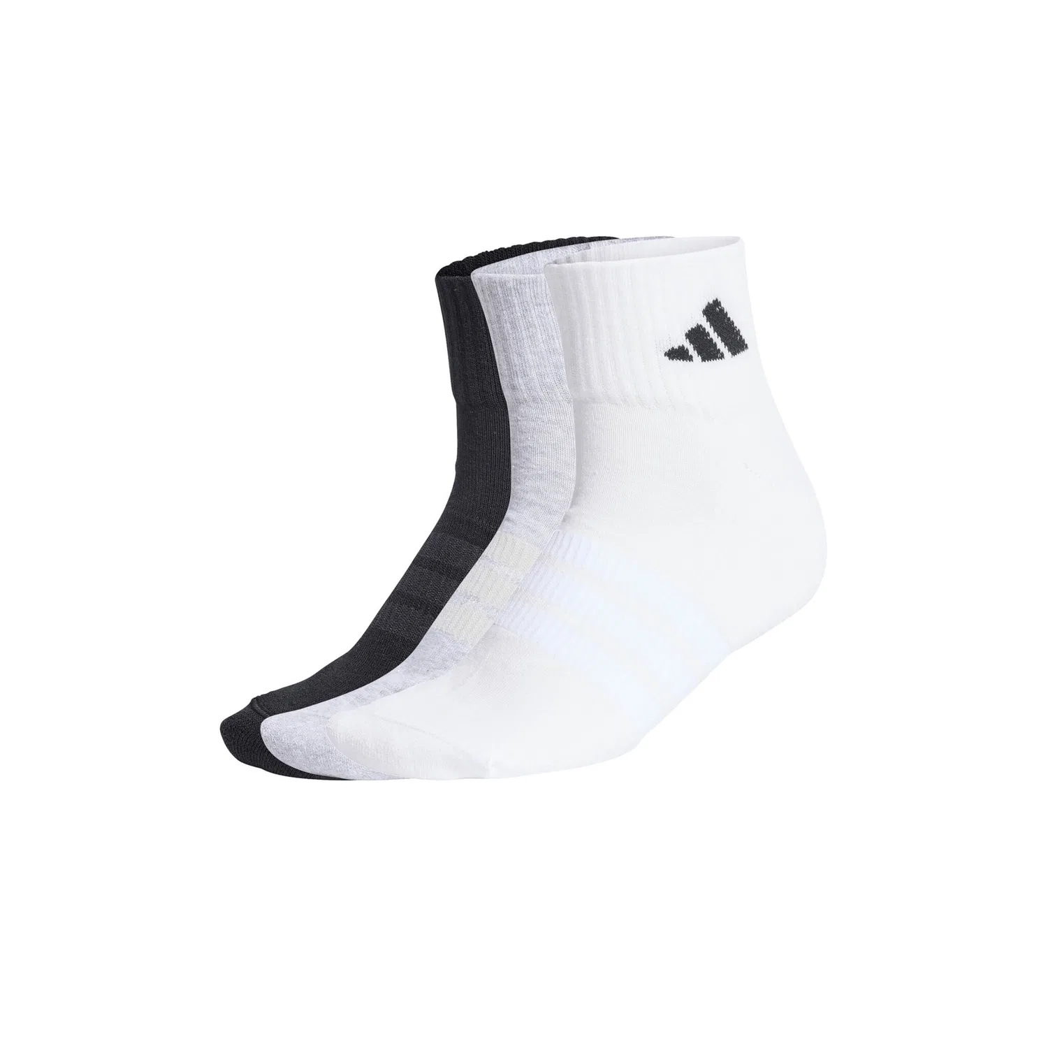 Мужские короткие носки с амортизацией Adidas Originals, Black/Grey/White