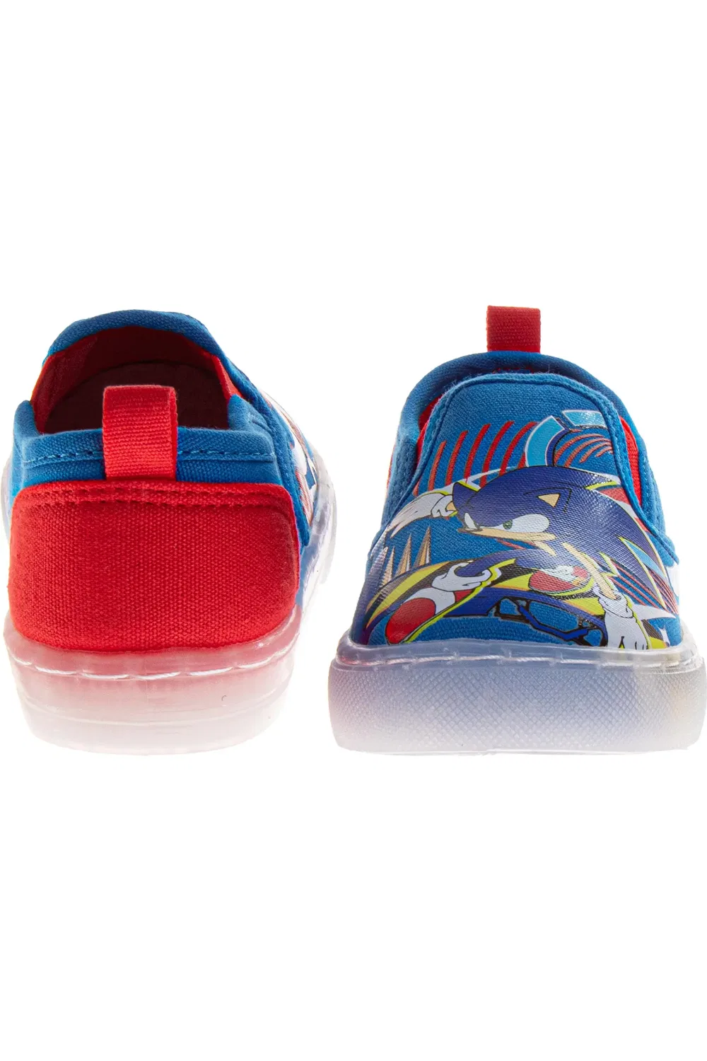 Кеды детские с Sonic the Hedgehog Slip-On Sonic the Hedgehog, синий красный — фото 3