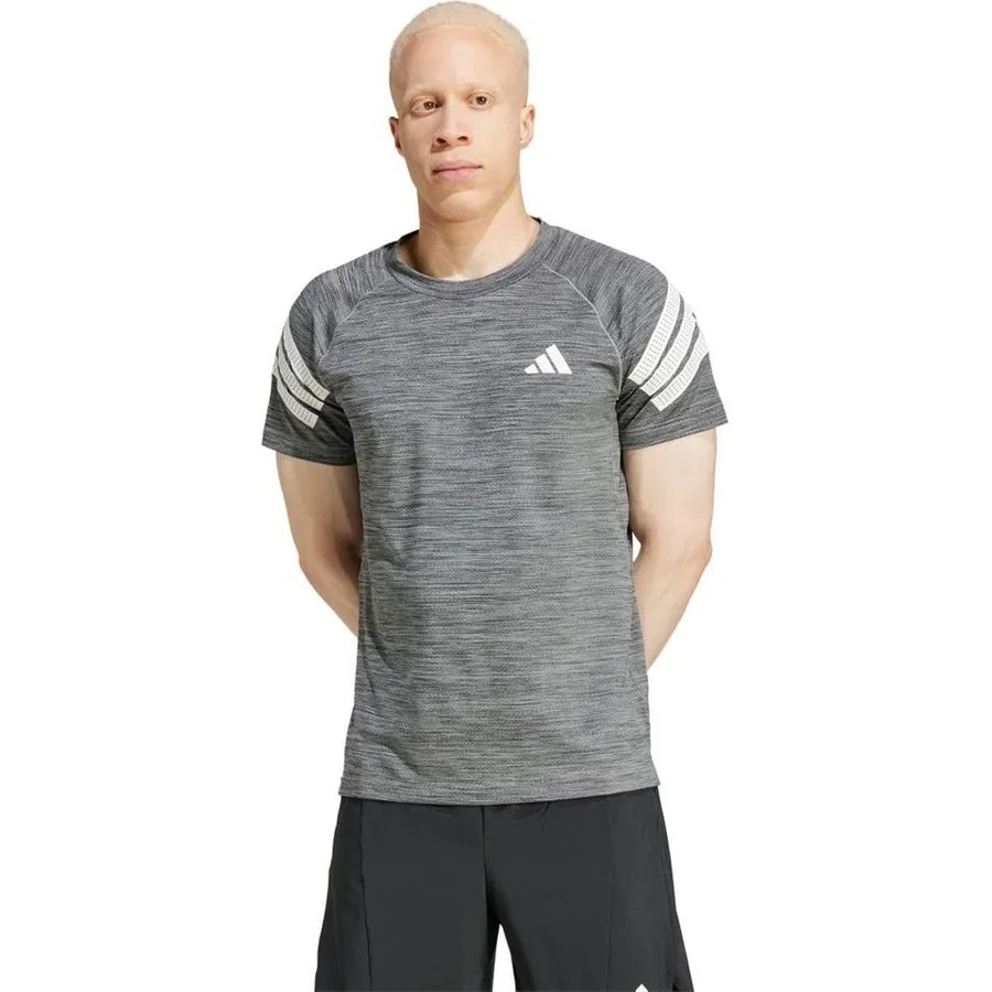 Футболка с длинным рукавом GYM+ 3S TEE adidas, Серый — фото 2