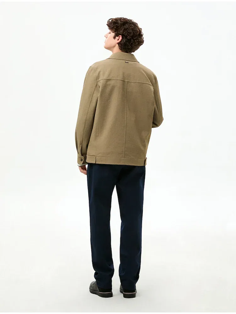 Куртка текстурная тракер TOMMY HILFIGER, Khaki — фото 3