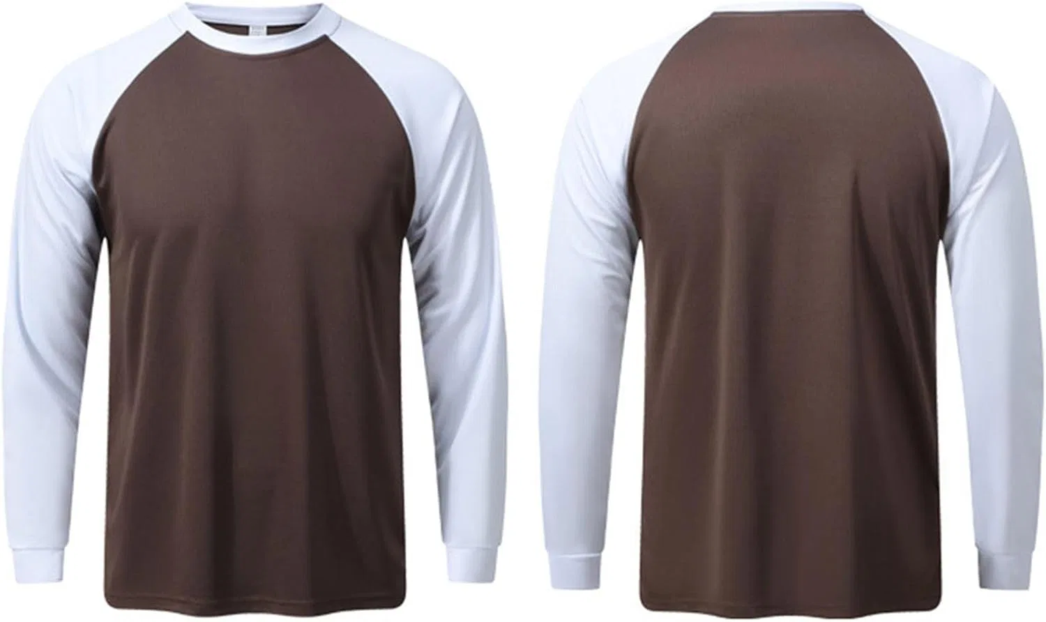 Мужская футболка с длинным рукавом Crew Neck, Coffee — фото 2
