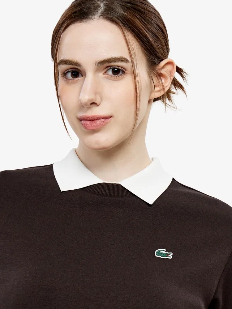 Футболка поло LACOSTE Brown Antique Gold, Light Jersey Set, коричневая — фото 2