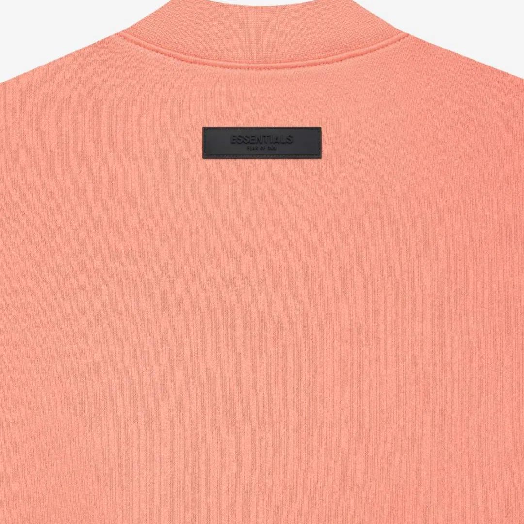 Детский свитшот с круглым вырезом Fear Of God Essentials, Coral Red — фото 4
