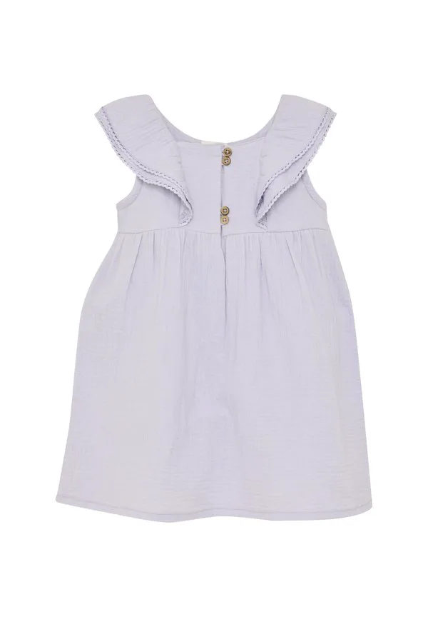 Повседневное платье из муслина с короткими рукавами En Fant, Purple Heather