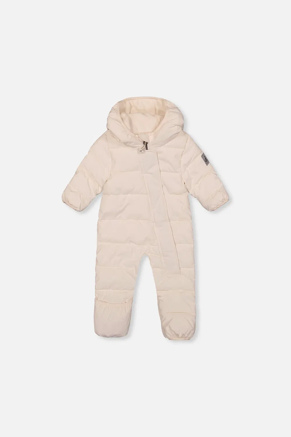 Детский зимний комбинезон утепленный с капюшоном Baby Cloud Deux par Deux, Off-White