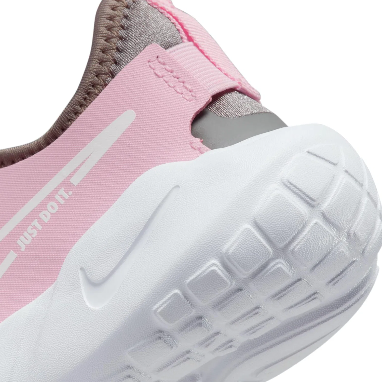 Детские кроссовки для бега с принтом Flex Runner 2 NIKE, Pink Foam White Flat Pewter Photo Blue — фото 4