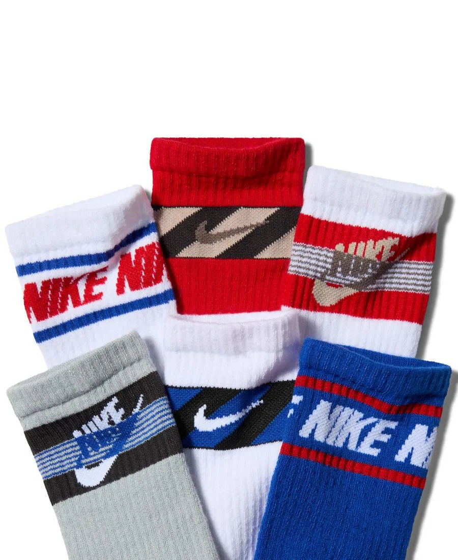 Носки повседневные с усиленной подошвой, комплект из 6 пар Nike, Multi-Color — фото 4