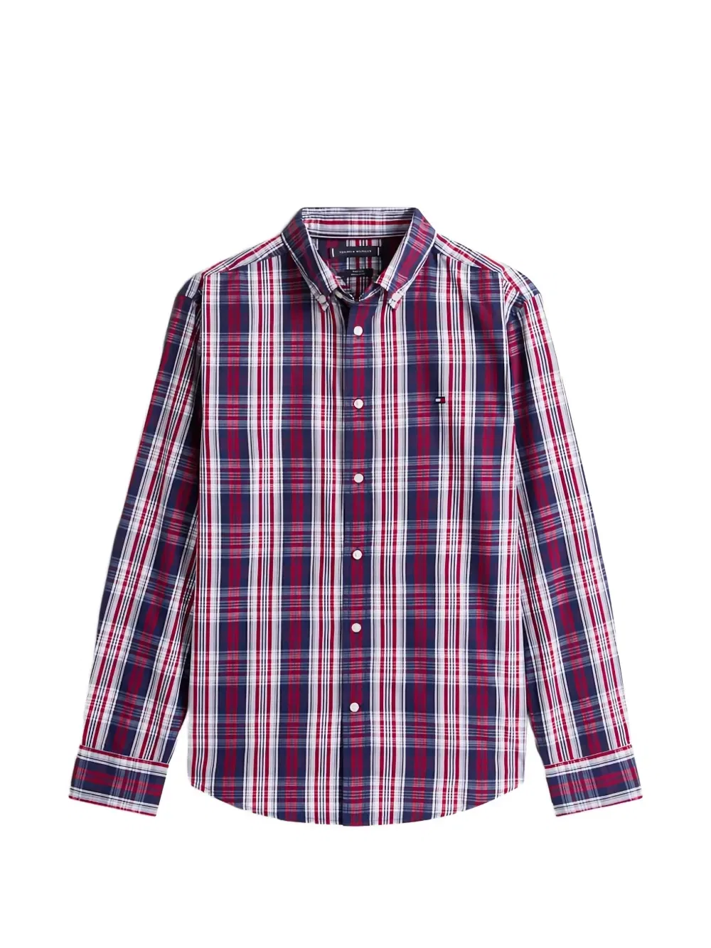 Рубашка из поплина в клетку Tommy Hilfiger, красный