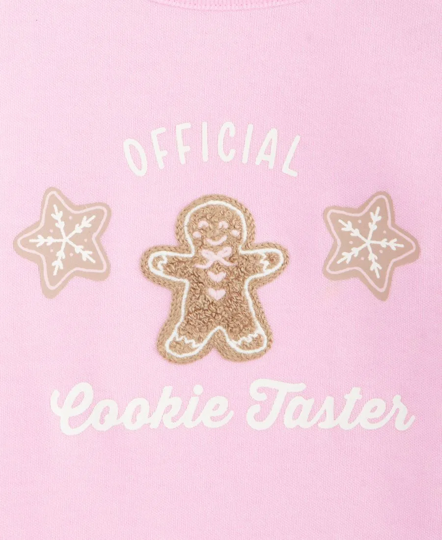 Детская футболка с длинным рукавом и принтом Cookie Graphic First Impressions, Bonbon — фото 2