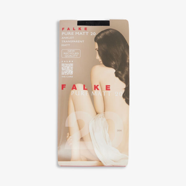 

Носки до щиколотки Pure Matt 20 из эластичной ткани Falke, черный