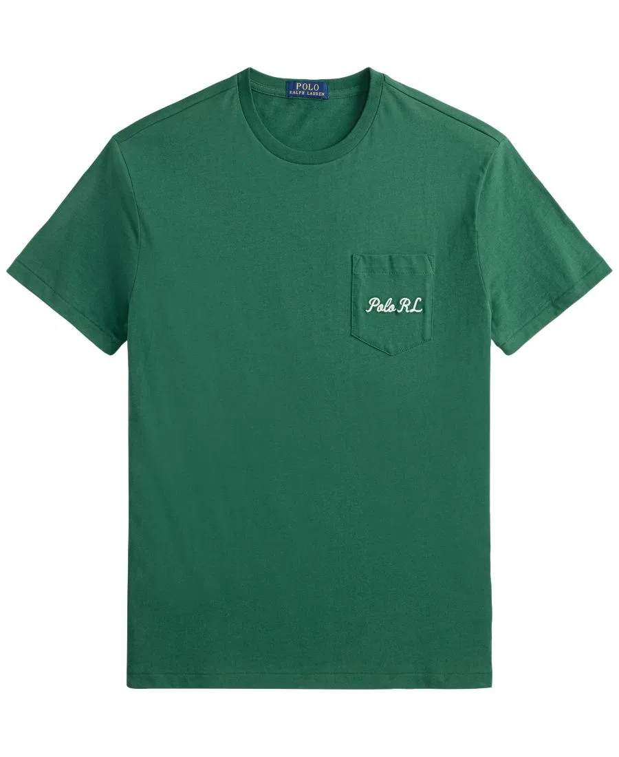 Футболка классического кроя с вышитым логотипом Polo и медведем Polo Ralph Lauren, Verano Green — фото 4